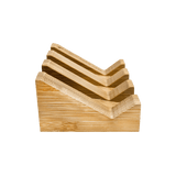 Angled Bamboo Soap Dish