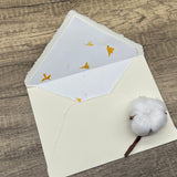 Gaillardia Flower Petal Cotton Paper Envelope Liners – Set of 10