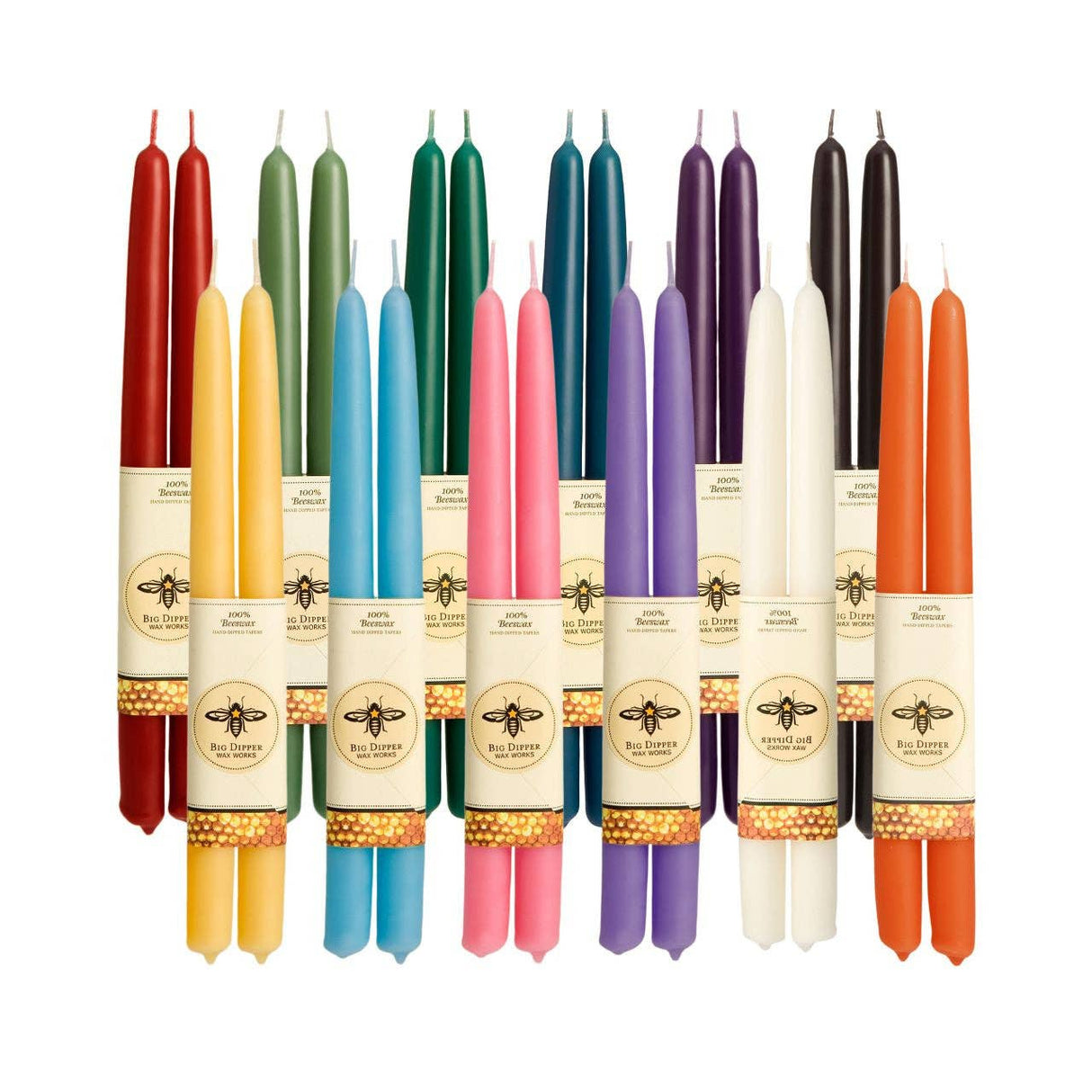 Pure Beeswax Tapers Candles