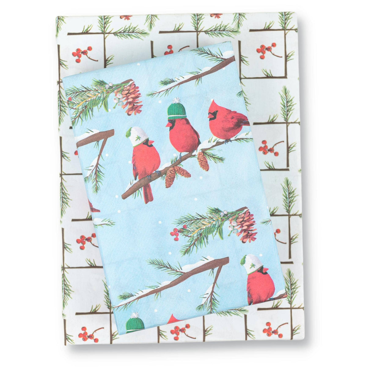 Winter Cardinals • Double-Sided Eco Wrapping Paper (Holiday Edition)