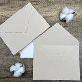 Beige Handmade Cotton Envelopes (Set of 10)