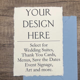 Cotton Paper Printing | Wedding Invitations, RSVP Cards & Stationery | Add-On Service