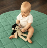 Organic Play Mat | Round | Basil Green