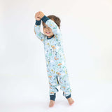 Bamboo Crescent Zipp Jammies - Critter Hollow