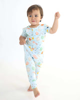 Bamboo Pull Up Romper - Cosmic