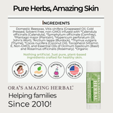 Natural Lip Balm, Herbal Infused, Basil Rosemary