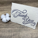 Set of 10 Letterpress Thank You Cards