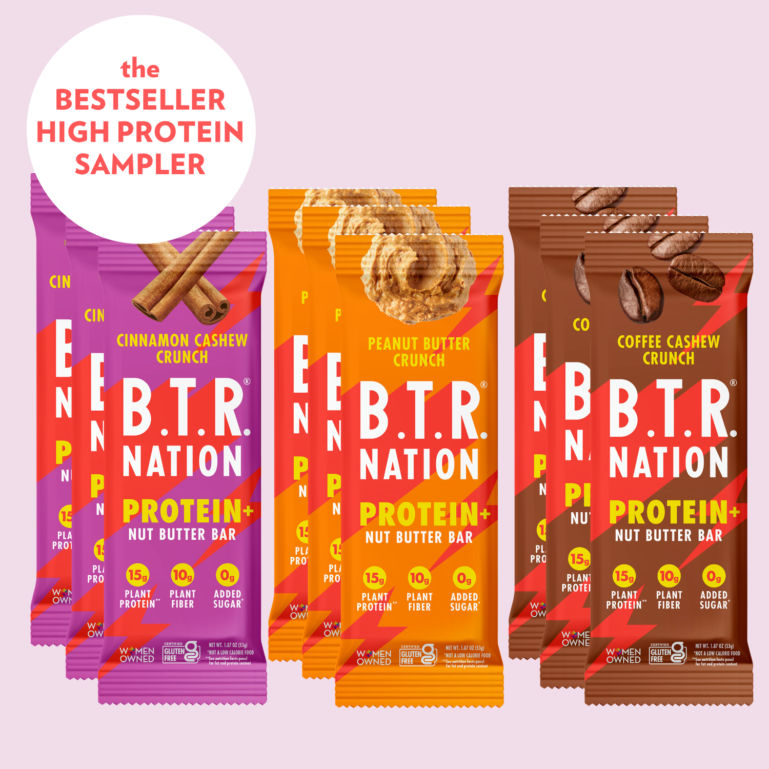 High Protein Bar SAMPLER BOX (9 BARS)