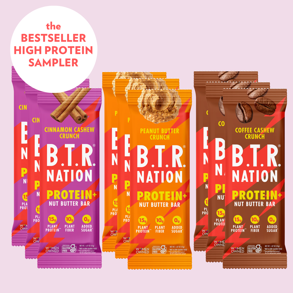 High Protein Bar SAMPLER BOX (9 BARS)