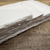 White 300gsm Handmade Cotton Paper (Set of 10)