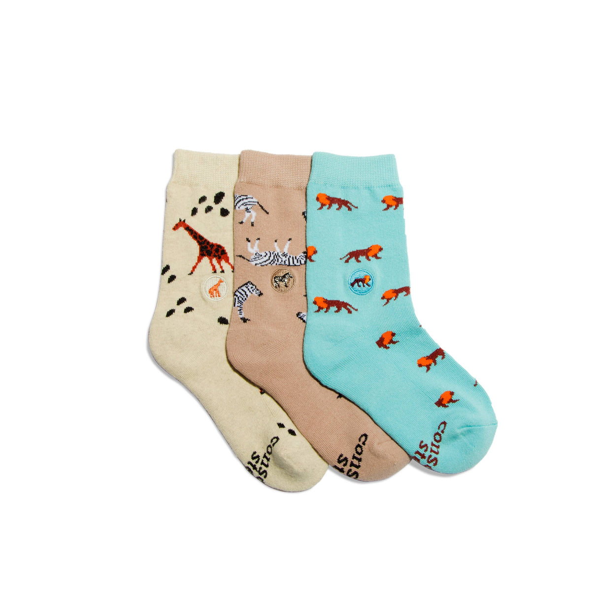 Kids Safari Socks Gift Set (Protect Wildlife)