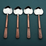 Celia Heart Coffee/Dessert Table Spoon 4 Pc. Set