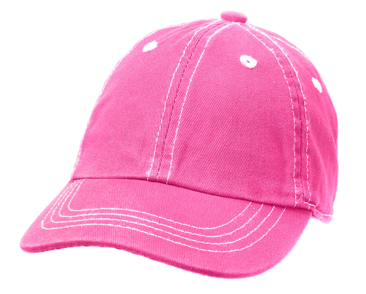 Boys and Girls 100% Cotton Twill UPF 50+ Baseball Hat (Dyed & Finished in USA*)
