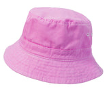Boys and Girls 100% Cotton Twill UPF 50+ Wharf Hat | Medium Pink (Dyed & Finished in USA*)