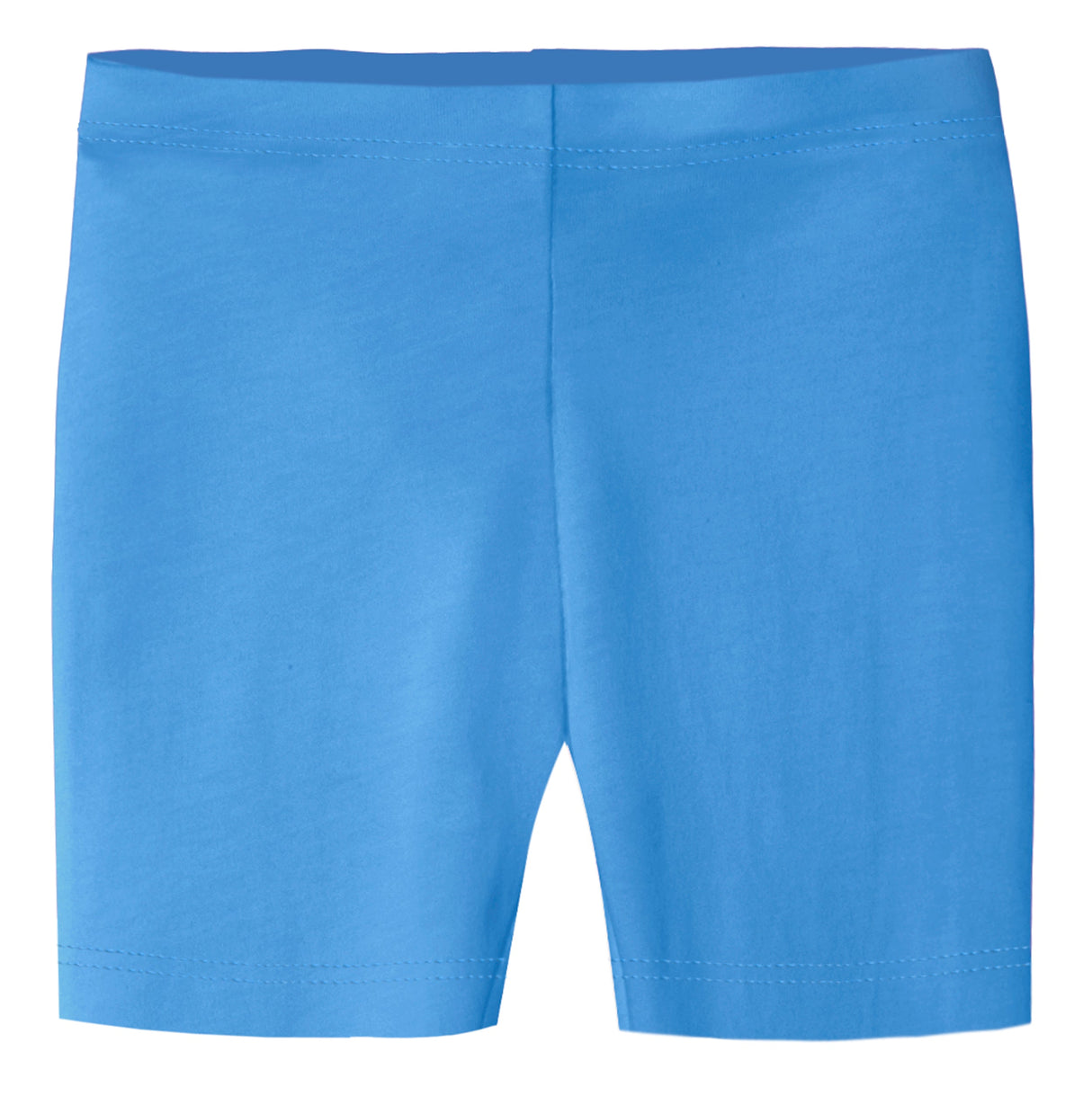 Girls Soft 100% Cotton Bike Shorts | Bright Blue