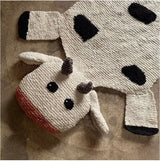 Organic Wool Play Mat + Nursery Rug  | Cow