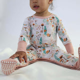 Bamboo Crescent Zipp Jammies - Fern