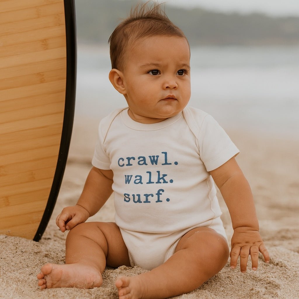 graphic bodysuit | crawl walk surf