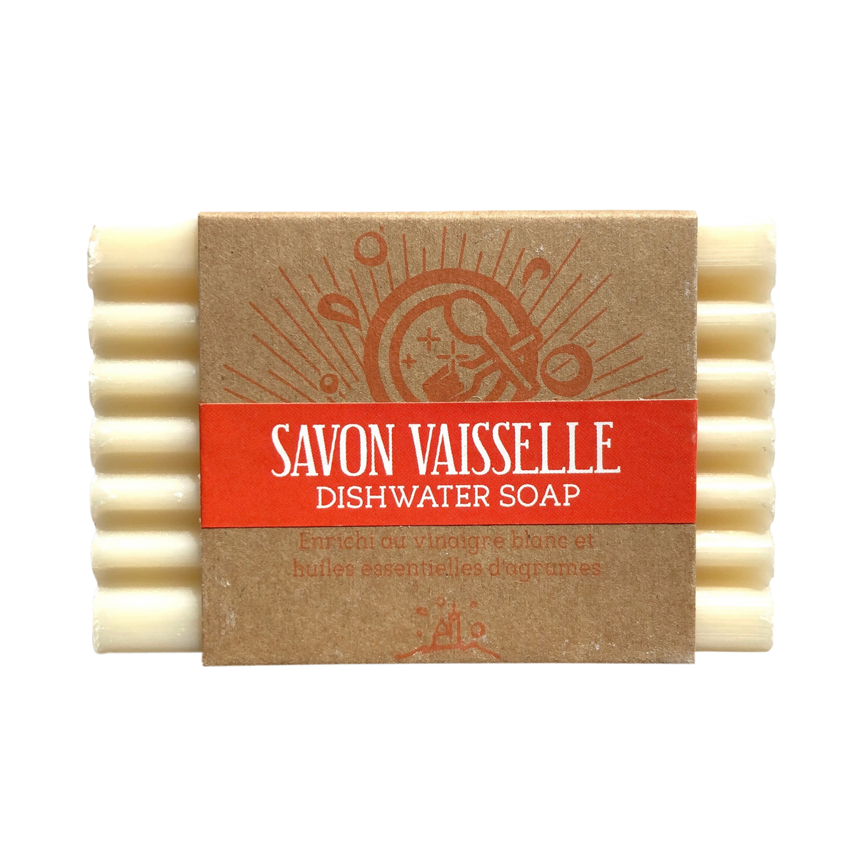 Eco Dish Washing Up Soap Bar Orange Scented