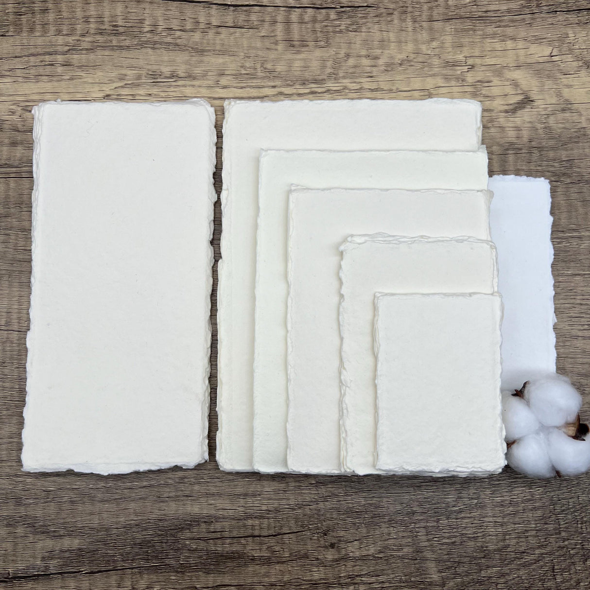 Ivory 150gsm Handmade Cotton Paper (Set of 10)