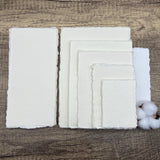 Ivory 150gsm Handmade Cotton Paper (Set of 10)