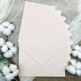 Light Pink Handmade Cotton Envelopes (Set of 10)