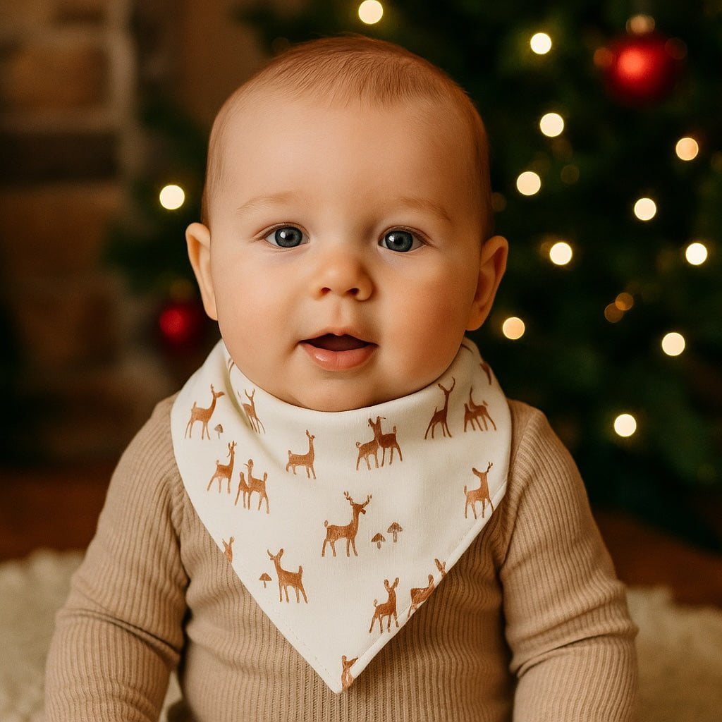 kerchief bib | deer to my heart