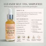 Organic DHA FREE Tanning Drops for Face & Body 1 oz.
