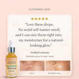 Organic DHA FREE Tanning Drops for Face & Body 1 oz.