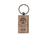 "Don't Forget Reusable Bags" Wooden Keychain