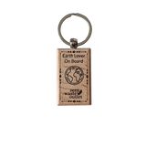 "Don't Forget Reusable Bags" Wooden Keychain