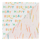 Candles / Happy Birthday • Double-Sided Eco Wrapping Paper