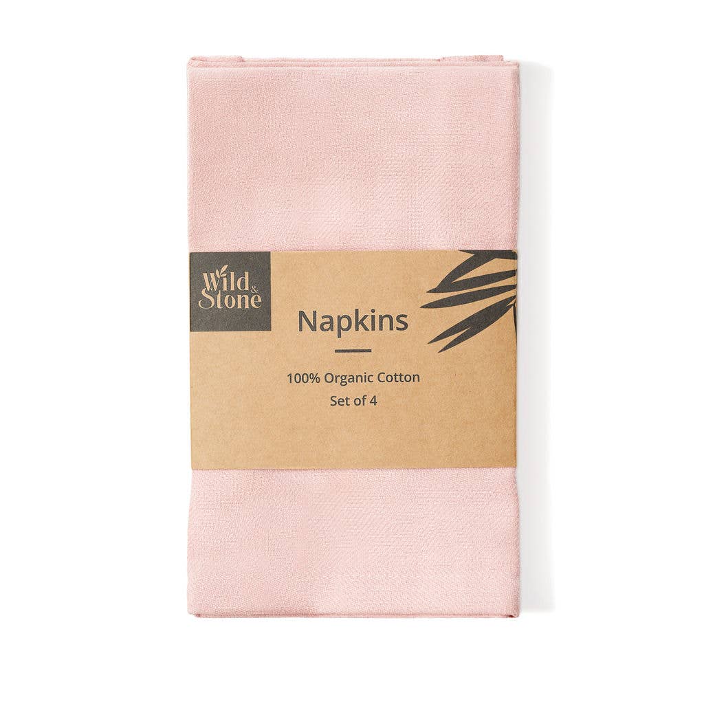 Eco-Friendly Cloth Napkins – Organic Cotton (4-Pack)