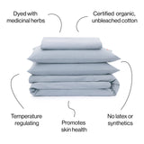 Elastic-free Organic Duvet Cover Set