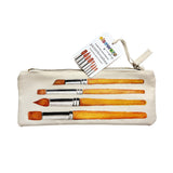 Watercolor Travel Set | Bamboo Case, Brushes, & Paper Pad