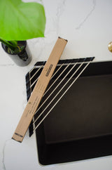 Corner Roll-Up Sink & Shower Rack (Plastic-Free, Grey)