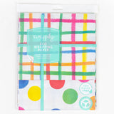 Jumbo Plaid/Dot • Double-Sided Eco Party Wrapping Paper