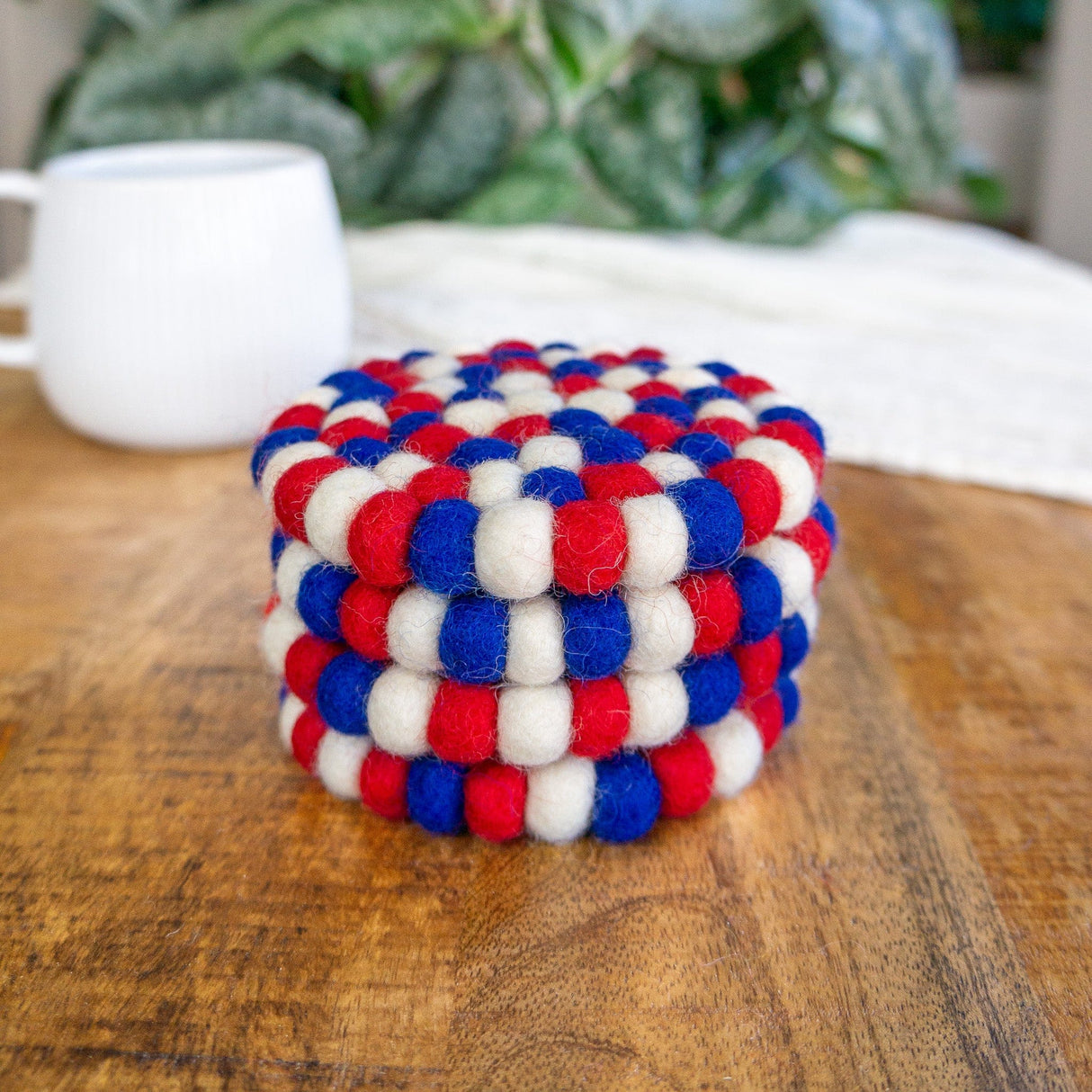 Red White and Blue Eco Coasters/Trivets