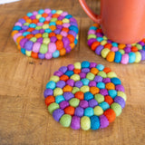 Shiny Happy Rainbow Eco Coasters/Trivets