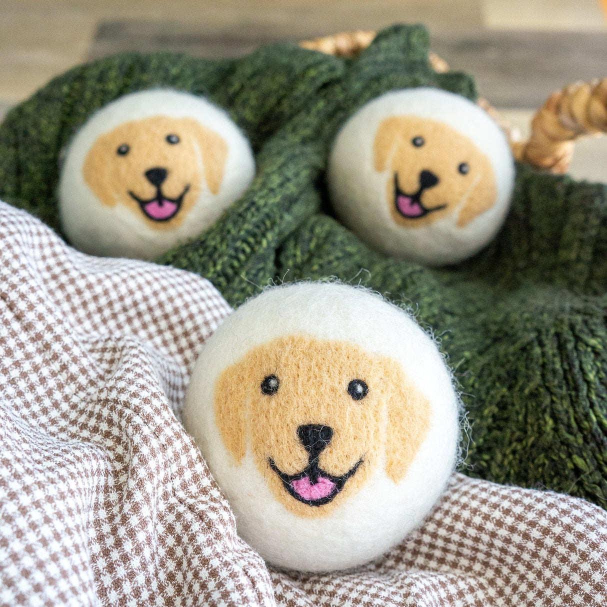 Yellow Happy Dogs - Golden