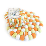 Candy Corn Eco Coasters/Trivets