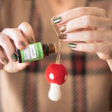 Red Toadstool Ornaments (Mushrooms) - Set of 3