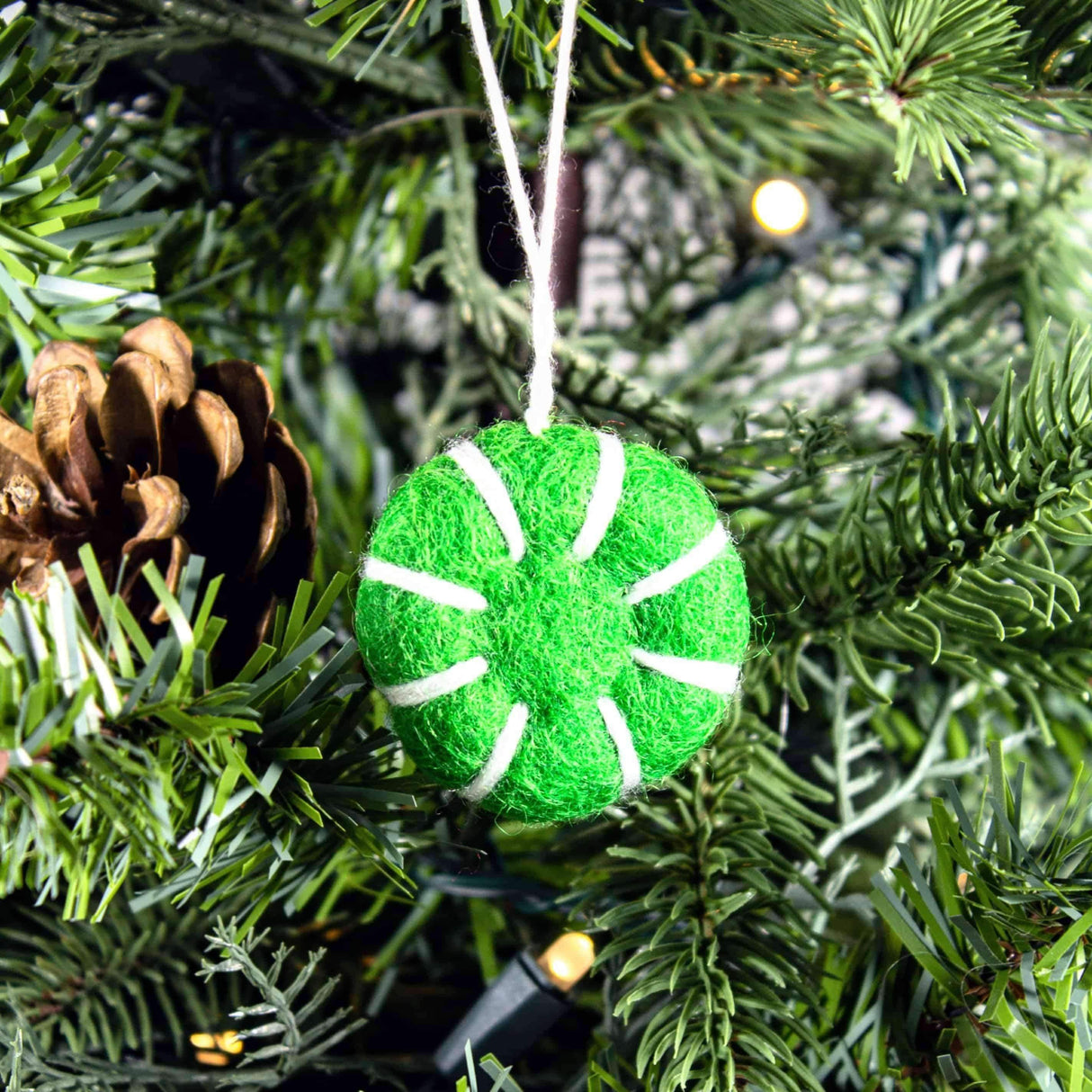 Peppermint Eco Freshener Ornaments - Greens