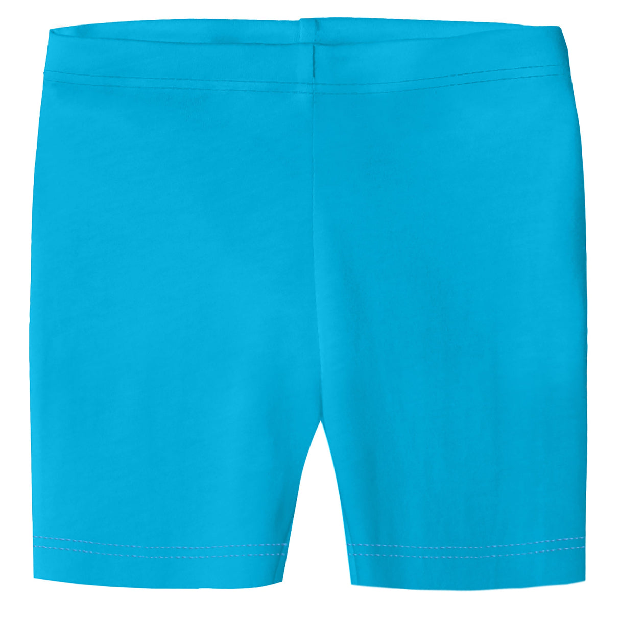 Girls Soft Organic Cotton Bike Shorts | Turquoise