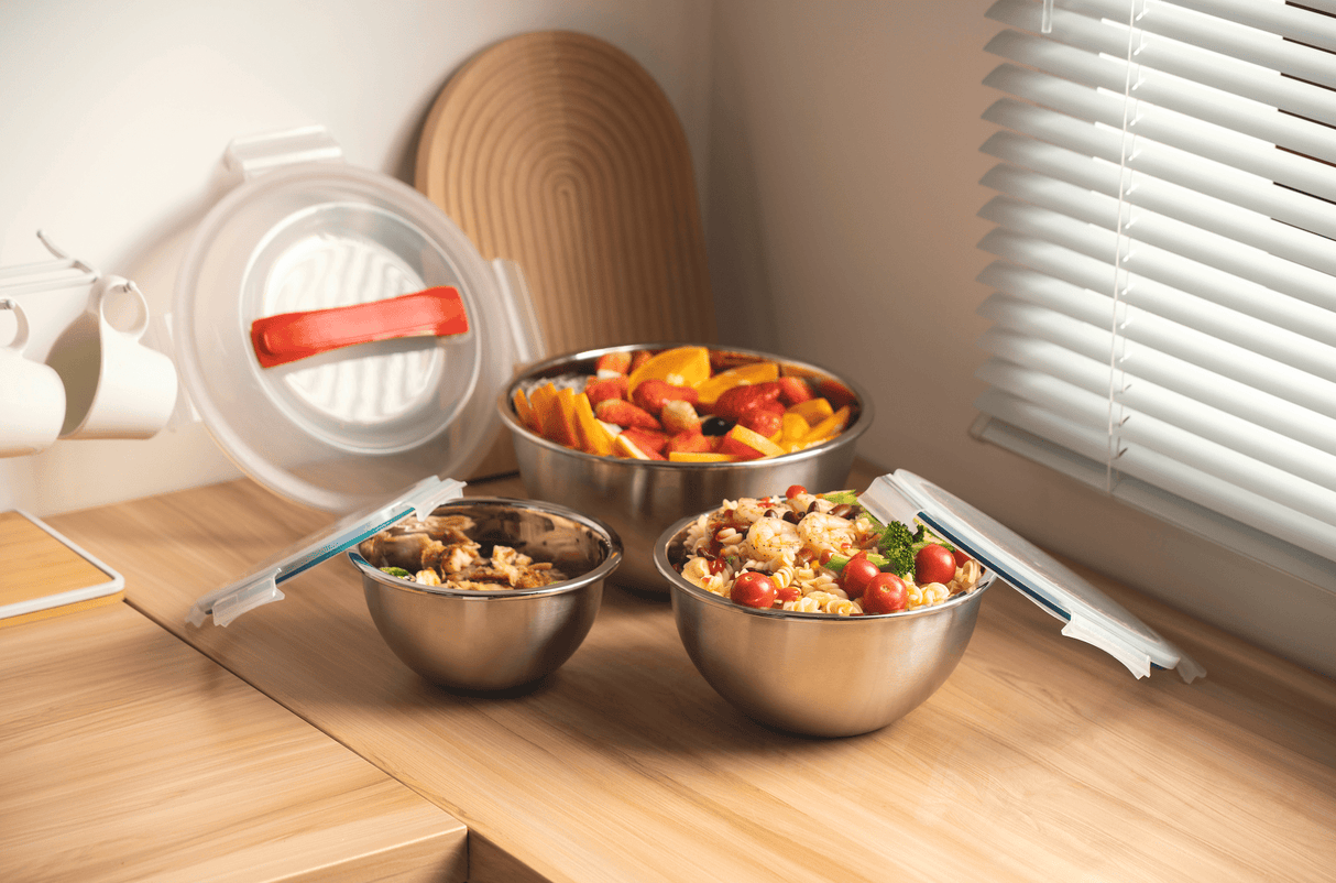 Mix & Carry Stainless Steel Bowl Set