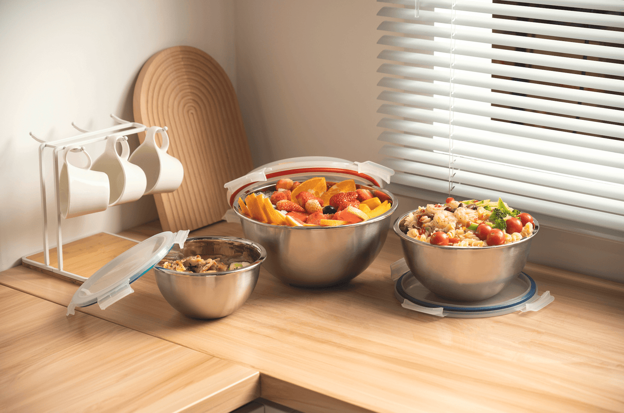 Mix & Carry Stainless Steel Bowl Set