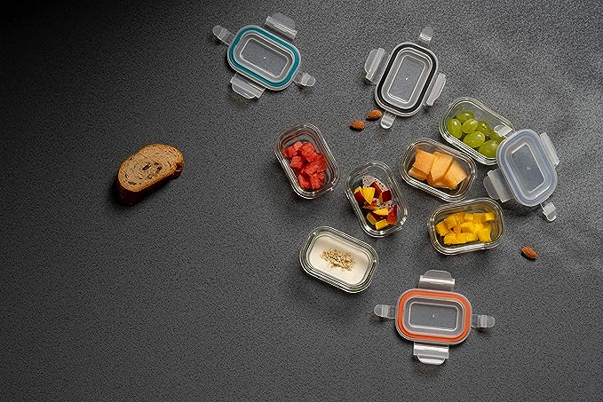 Mini Glass Container Set - Rectangular