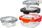 Glass Containers & Lids - Square