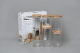 Glass Canister Set & Bamboo Lid