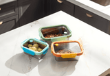 Multicolor Microwave Safe Stainless Steel Set